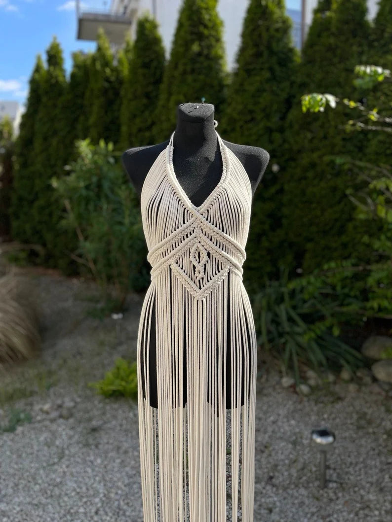 Beautiful Macrame Gown For Women - Leechoo